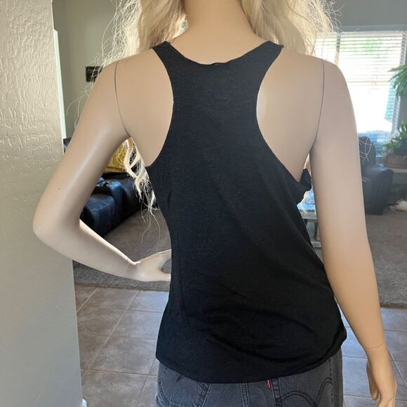 FIFTH SUN Control C Racerback Tank Top in Black Size Large NEW - Picture 6 of 9